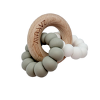 Anneau de dentition bébé beige et vert