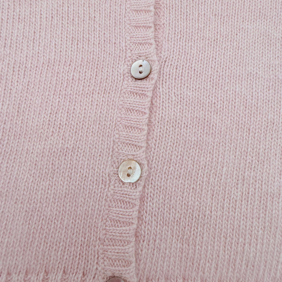 Gilet bébé rose pâle en maille avec col volanté - 6 mois