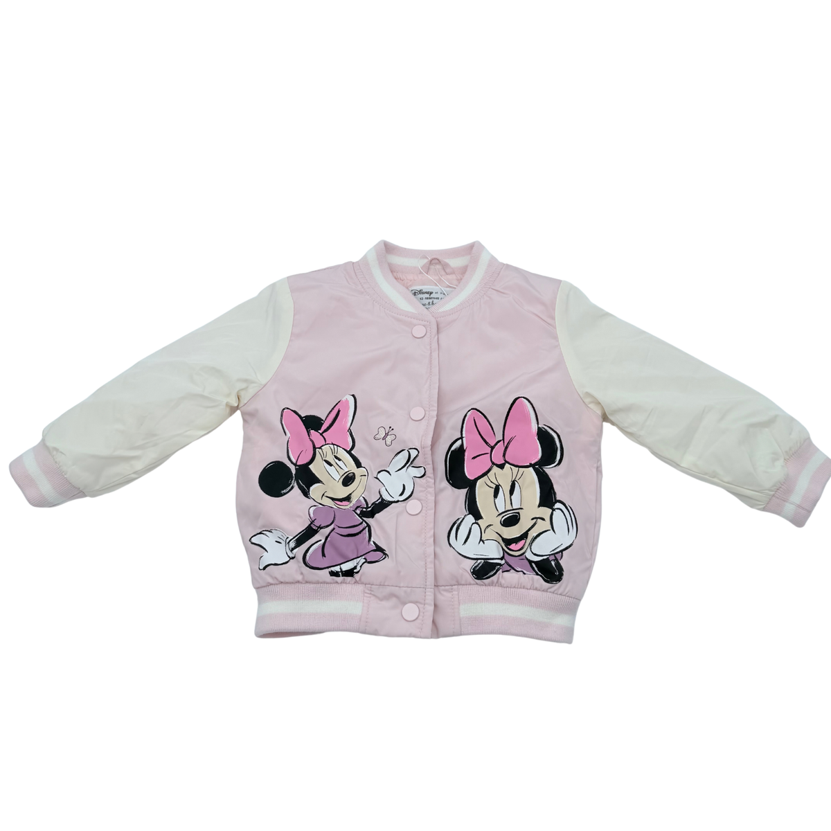 Veste bébé rose et écrue à motifs Minnie - 12-18 mois