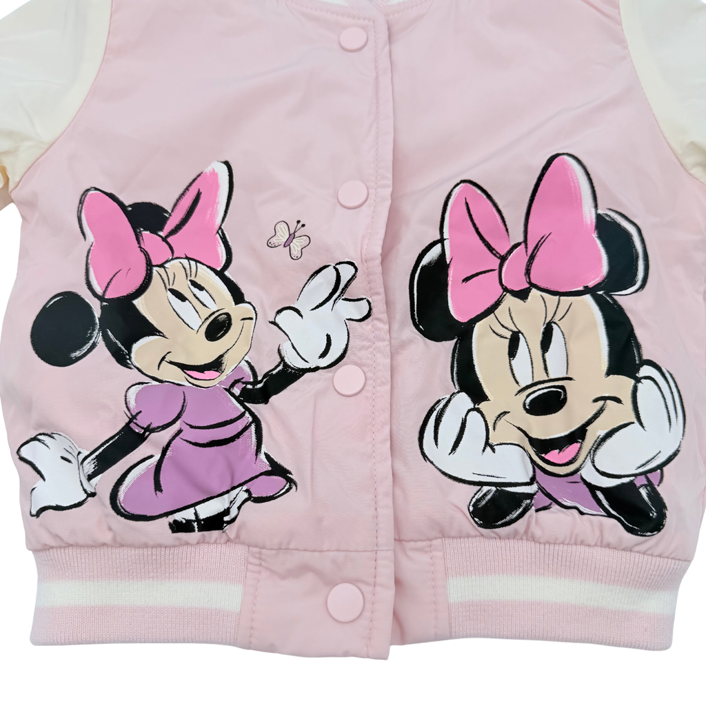 Veste bébé rose et écrue à motifs Minnie - 12-18 mois
