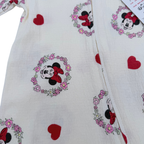 Pyjama bébé Minnie blanc à motifs cœurs - 9 mois