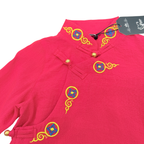 Chemise rouge style traditionnel chinois - 1 mois