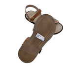 Sandales camel et dorées à feuilles — 29
