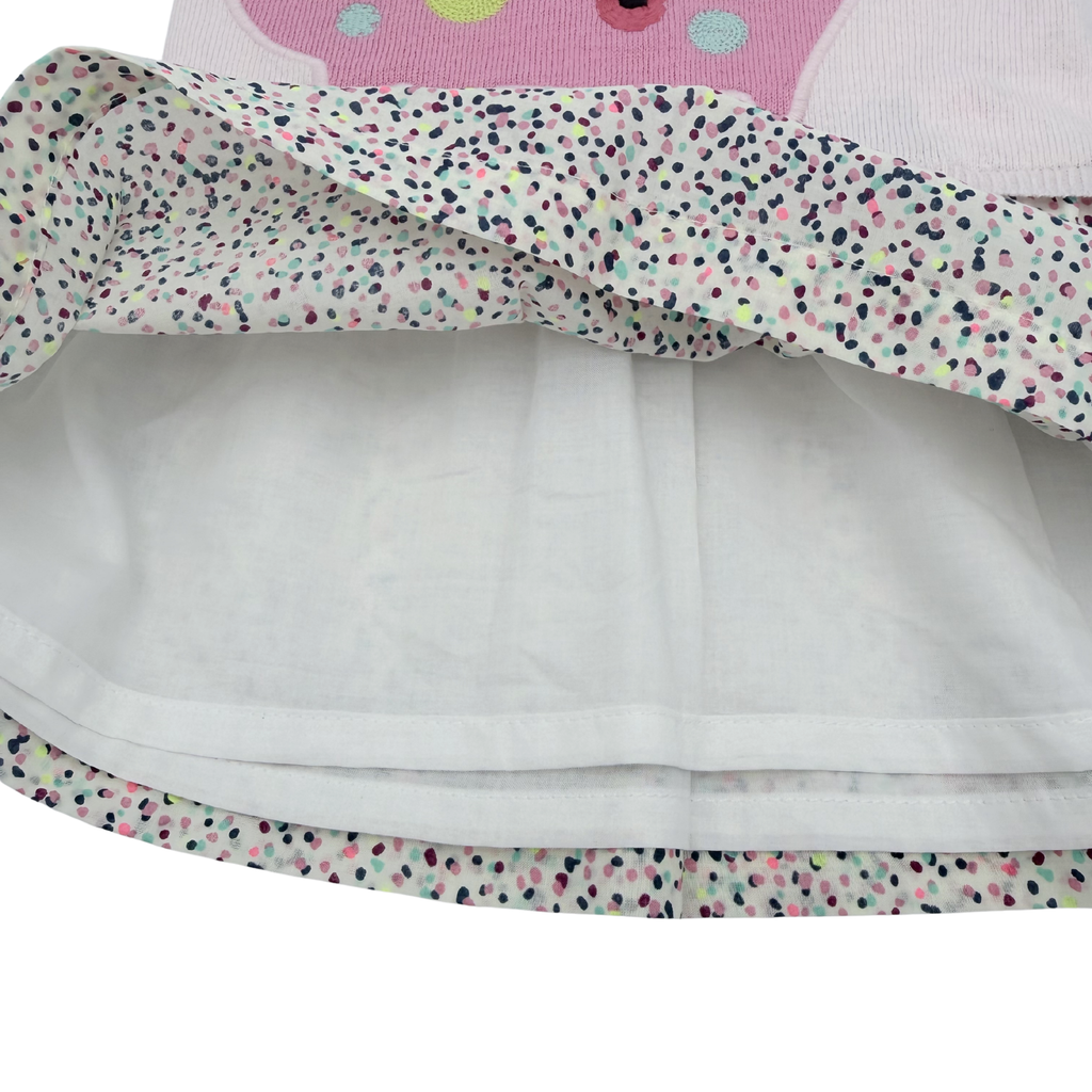 Robe bébé dinosaure rose — 9 mois