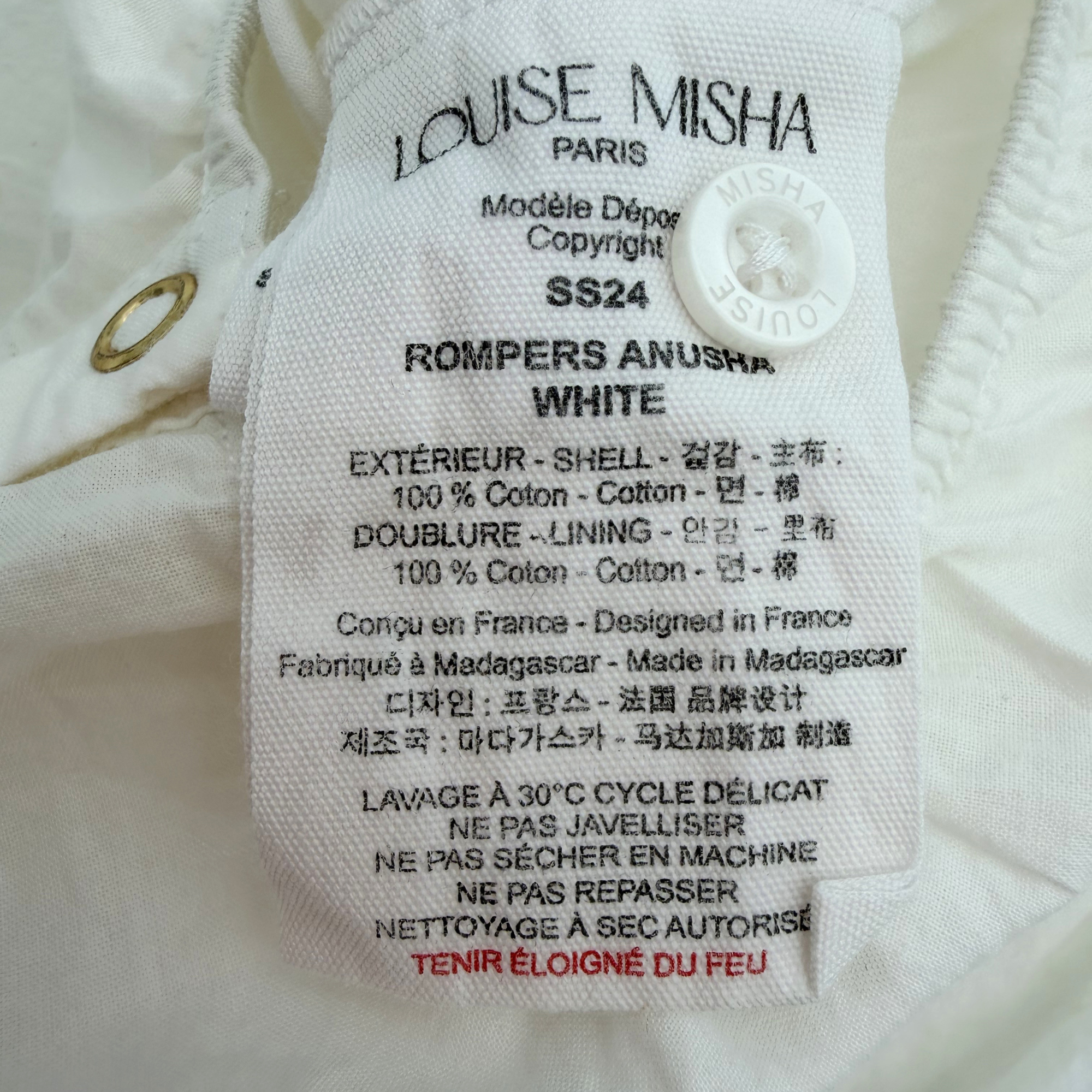 Robe plumetis — 3 mois