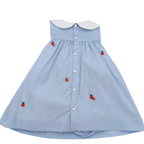 Robe chasuble bleue — 12 mois