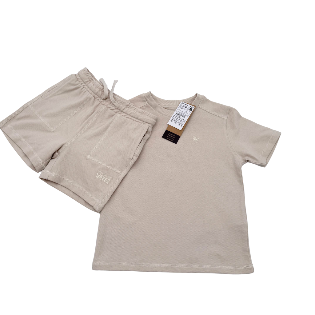Ensemble t-shirt et short en tissu piqué - 3 ans