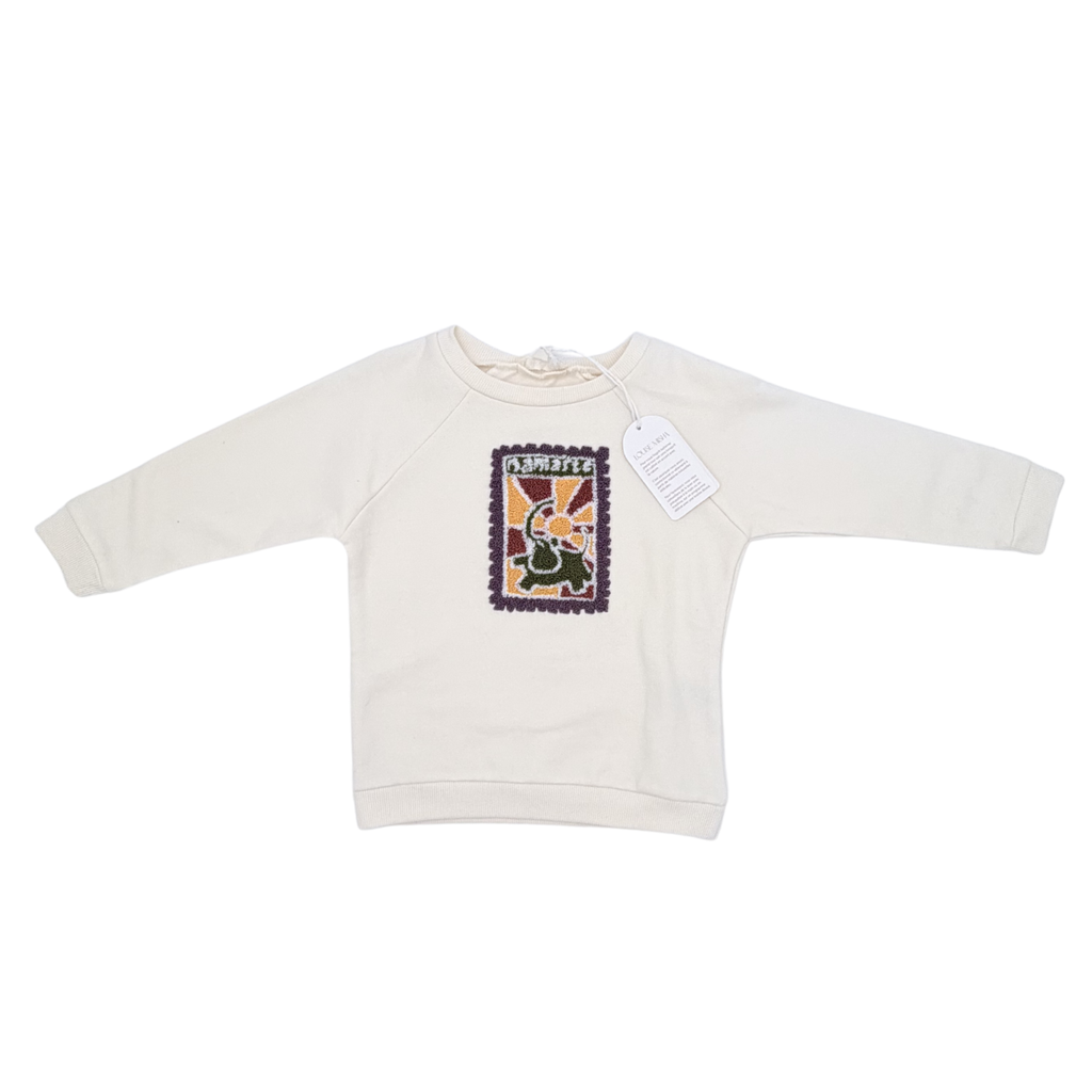 Sweat écru motif illustré — 18 mois