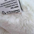 Peluche lapin ultra douce écru — 40 cm