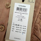 Blouse marron — 1-2 mois