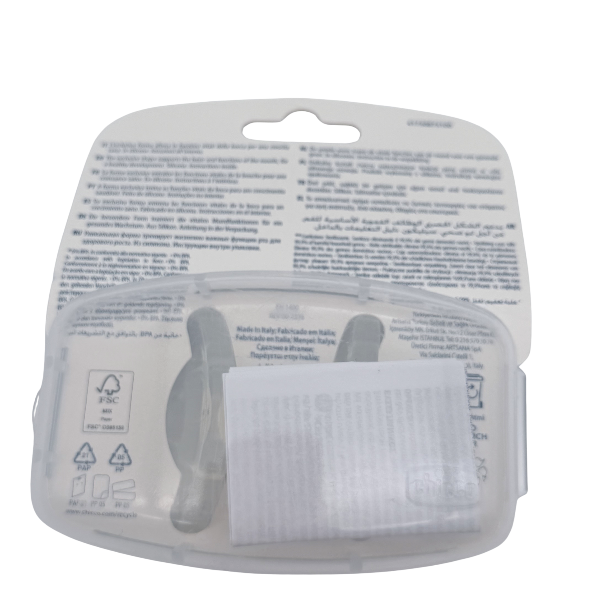Lot de 2 sucettes transparentes — 6-16 mois