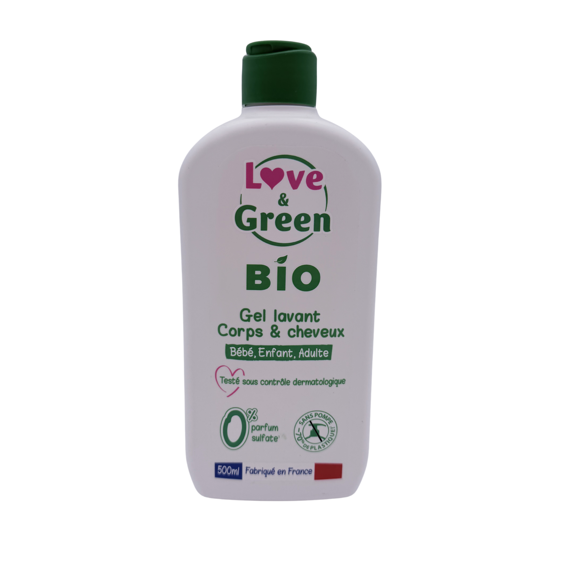 Gel lavant corps et cheveux Bio — 500 ml