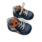 Bottines bleu marine à lacets - 18