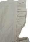Robe plumetis écrue — 6-9 mois