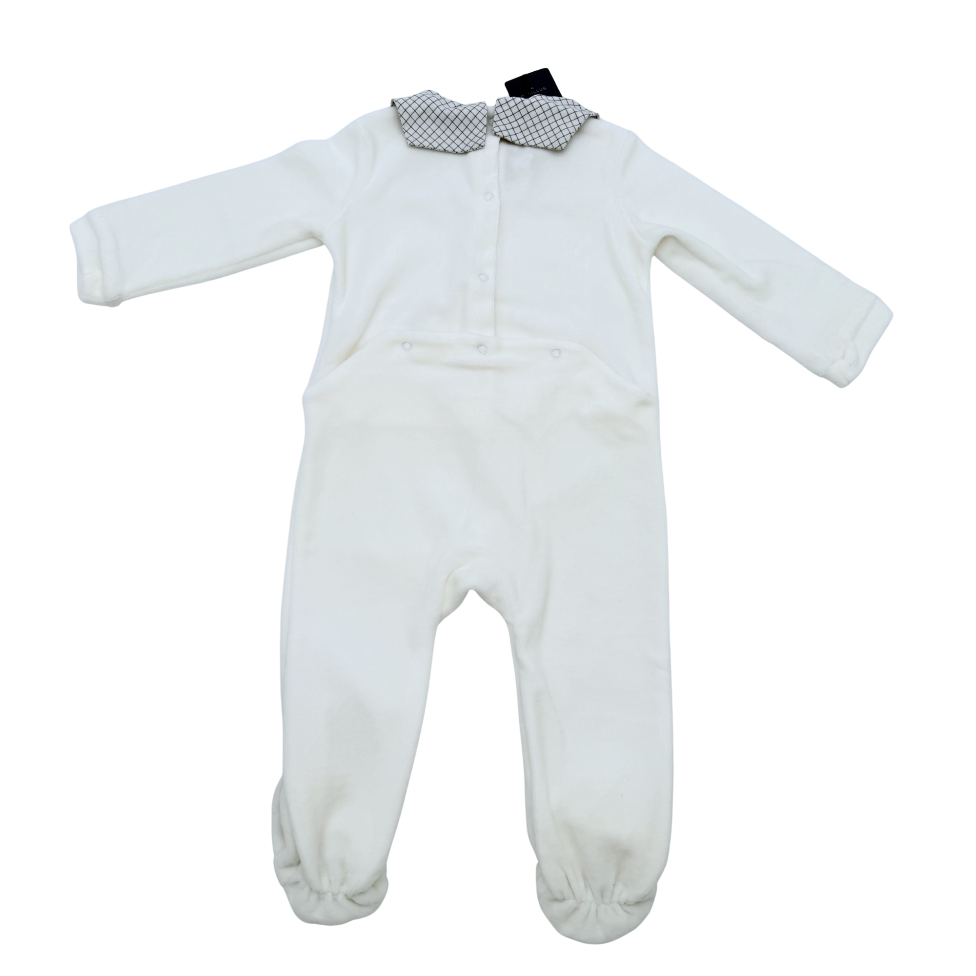 Pyjama velours blanc - 18 mois