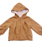 Lot de 2 vestes à capuche bébé fille camel et beige - 6 mois