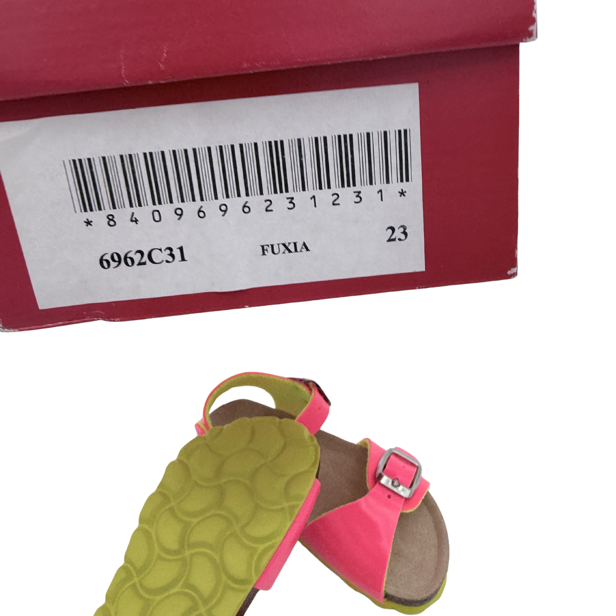 Sandales fluo rose et jaune — 24