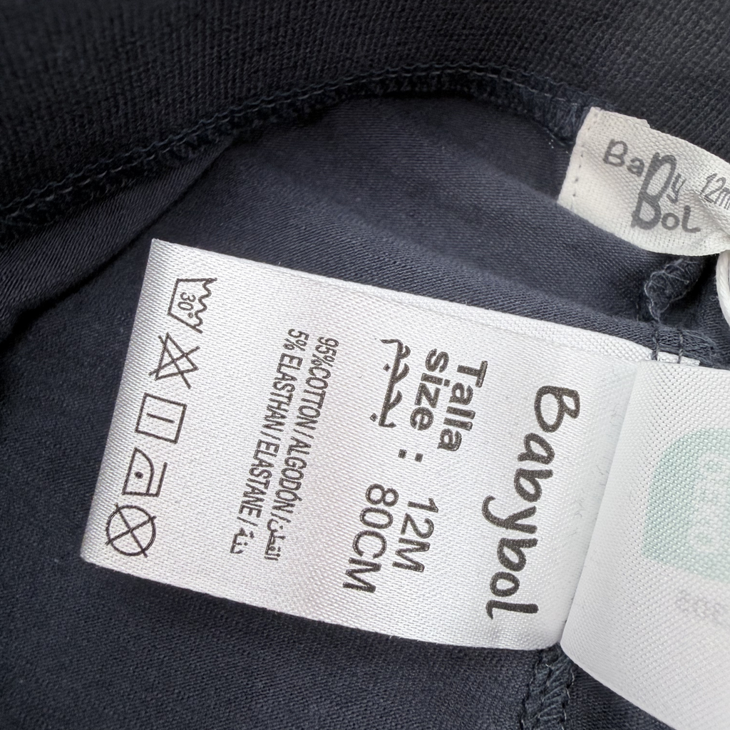 Pantalon léger bleu marine — 12 mois