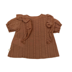 Blouse marron — 2-4 mois