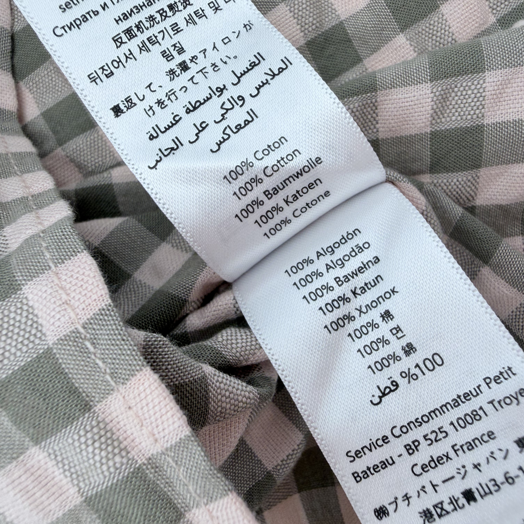 Blouse à carreaux — 12 mois