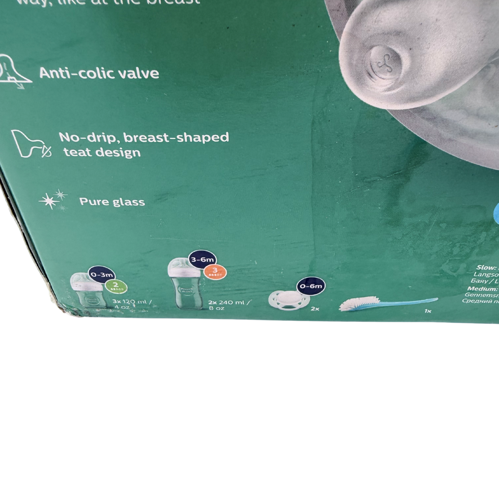 Coffret naissance Natural Response – 5 biberons en verre