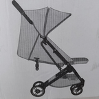Poussette compacte gris chiné — naissance à 22 kg