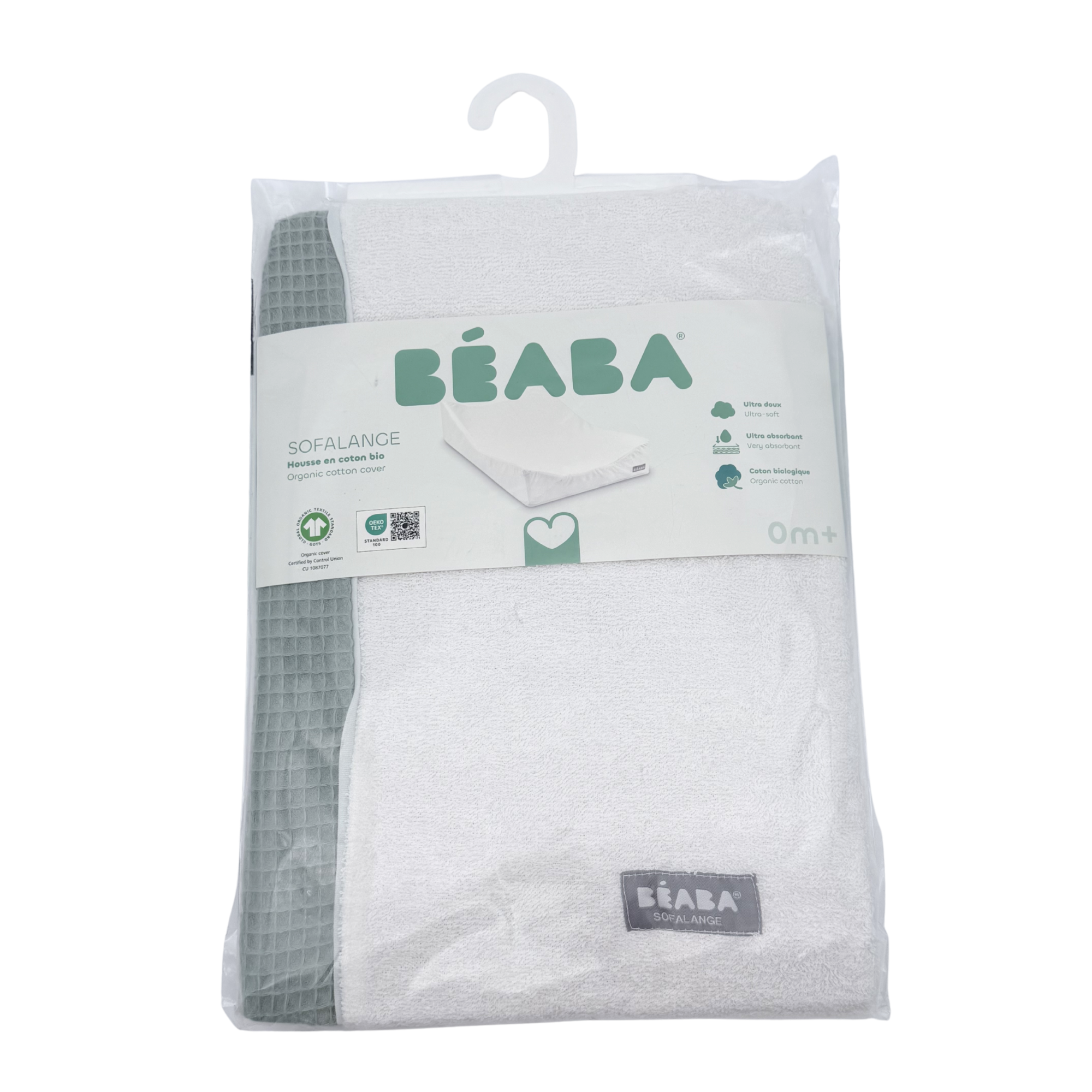 Housse de matelas à langer Sofalange® — Vert d'eau