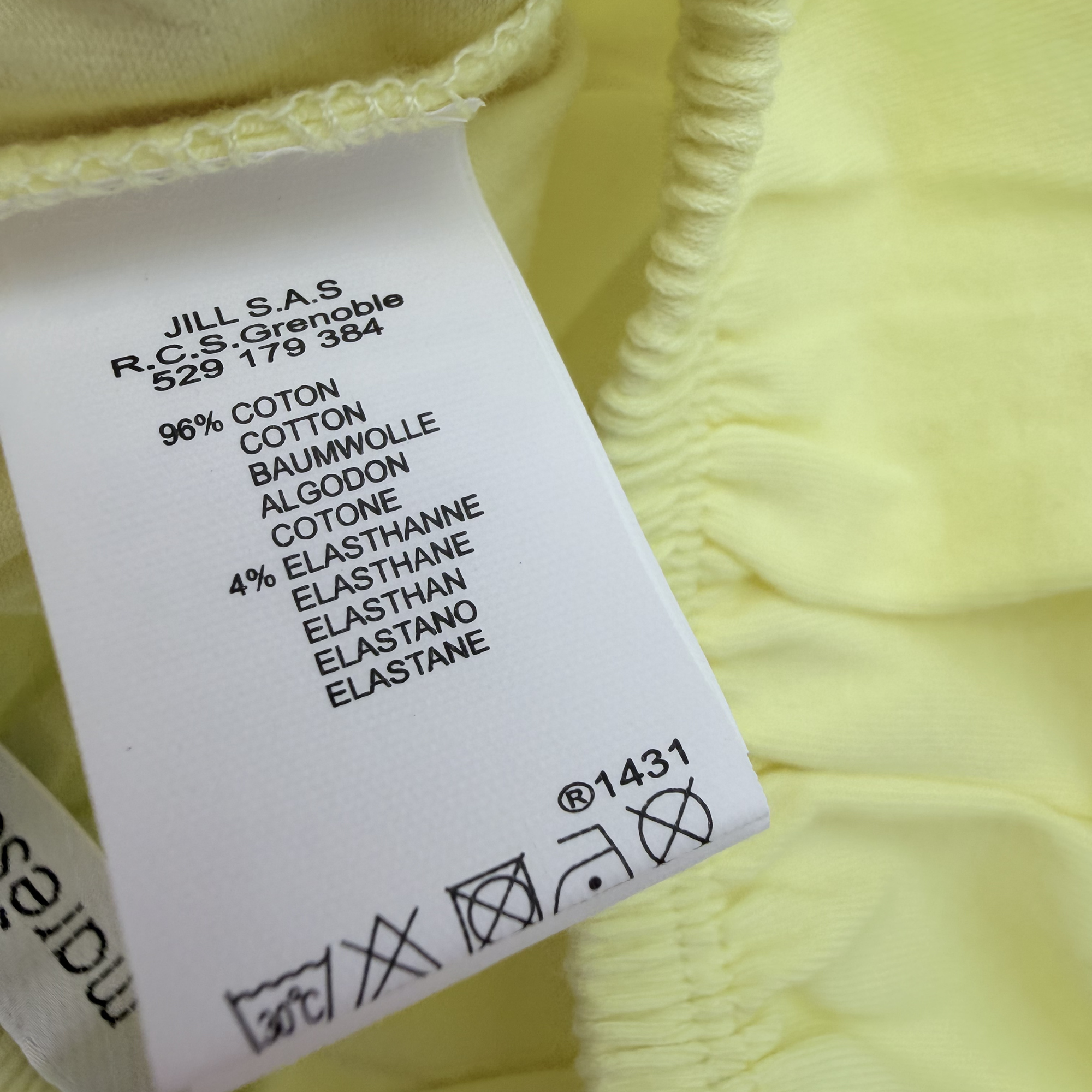 Robe fleurie blanche et bleu avec bloomer jaune — 6 mois