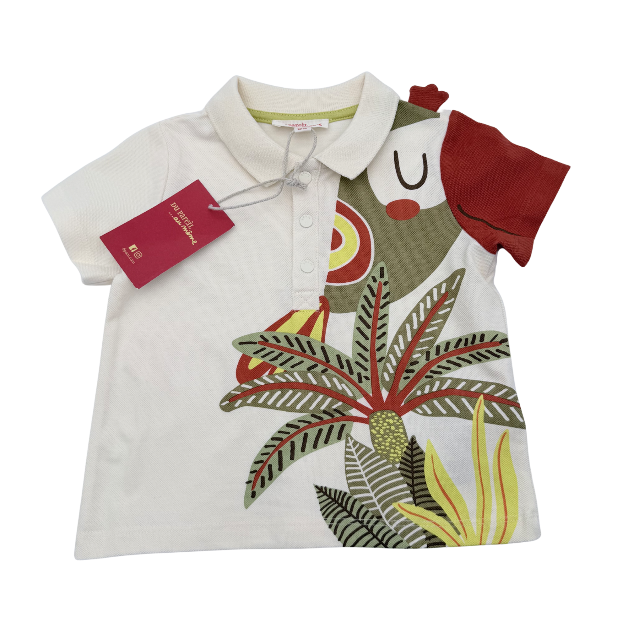Polo perroquet tropical — 18 mois