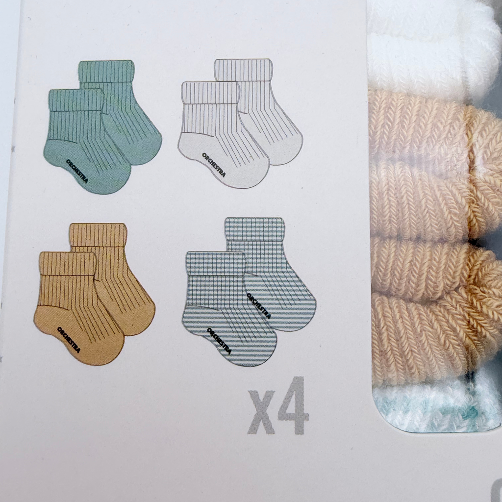 Lot de 4 paires de chaussettes - 17-18