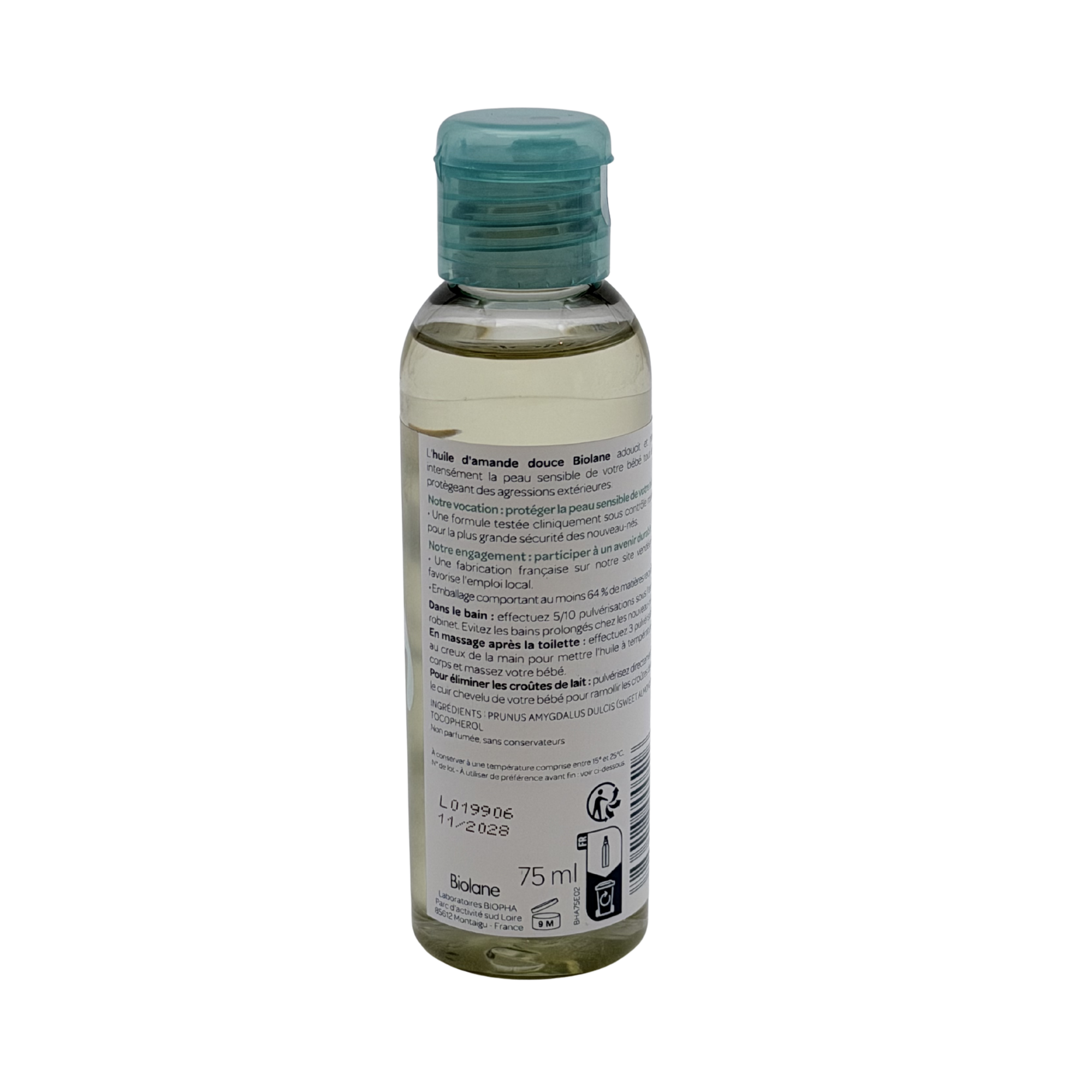 Huile d’amande douce — 75 ml