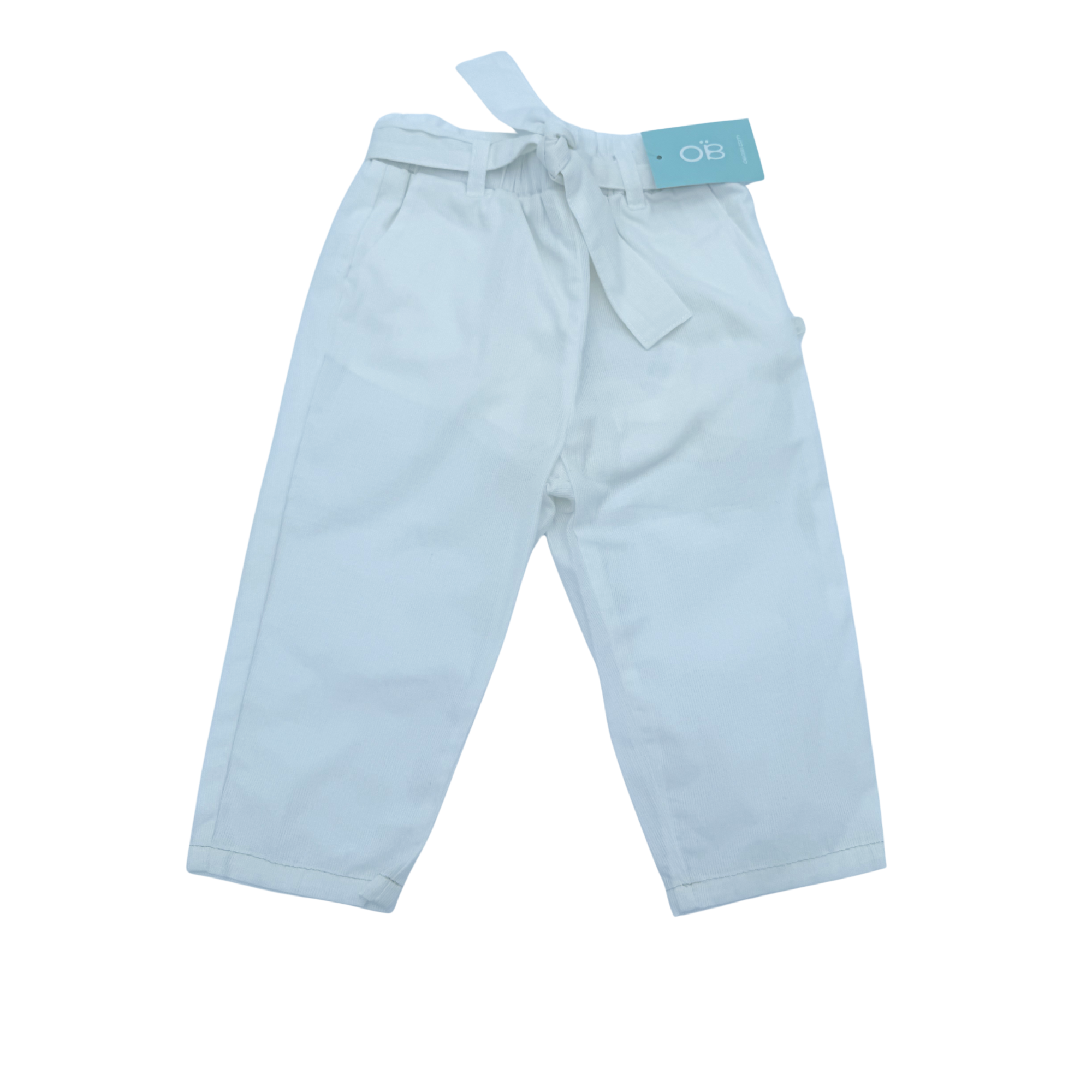 Pantalon blanc irisé — 12 mois