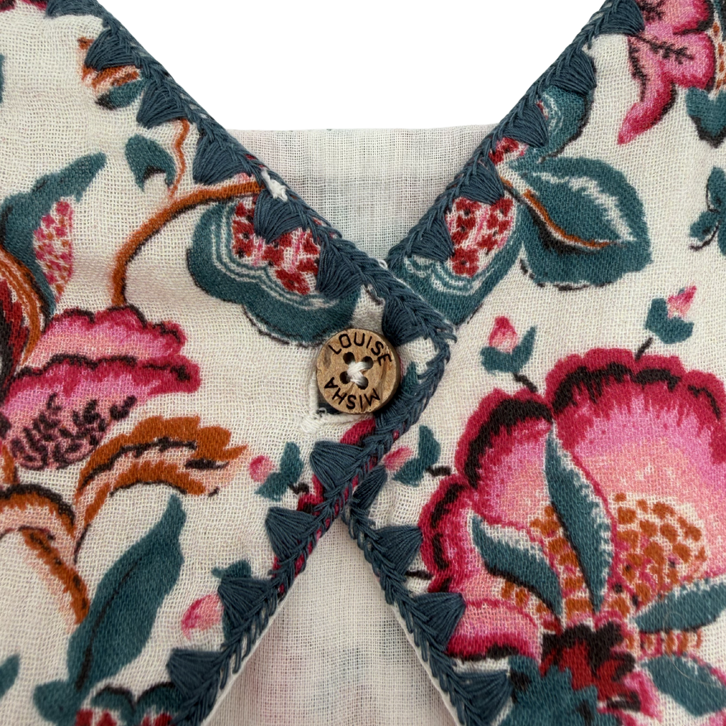 Robe sans manches fleurie — 12 mois