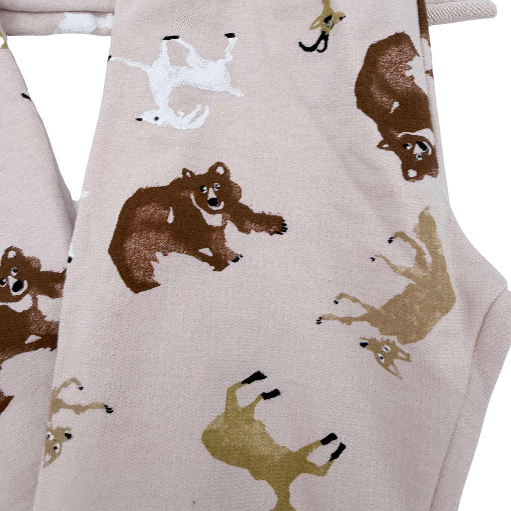 Pyjama beige rosé imprimé animaux — 24 mois