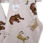 Pyjama beige rosé imprimé animaux — 24 mois