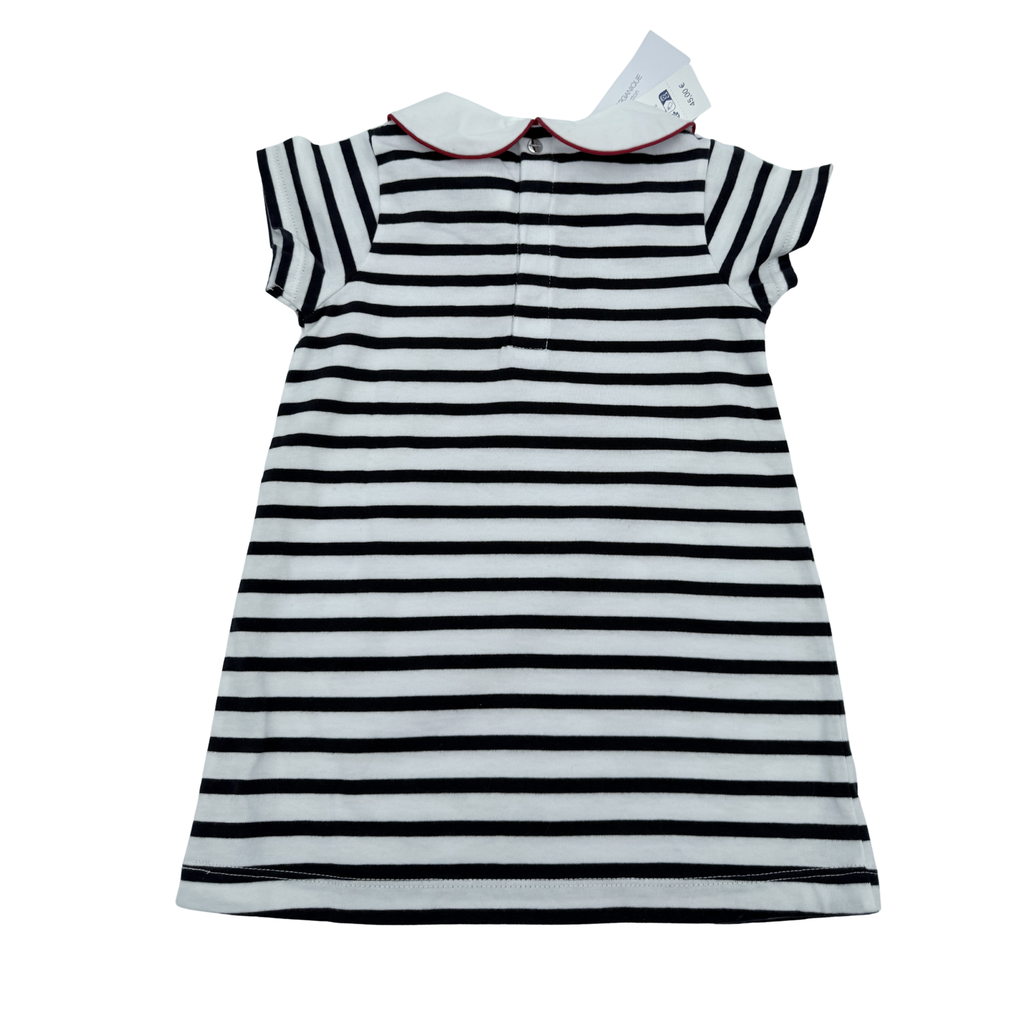 Robe marinière col Claudine — 24 mois