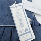 Barboteuse denim poches — 12 mois
