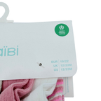 Lot de 5 paires de chaussettes rose, blanc et doré – 19-22