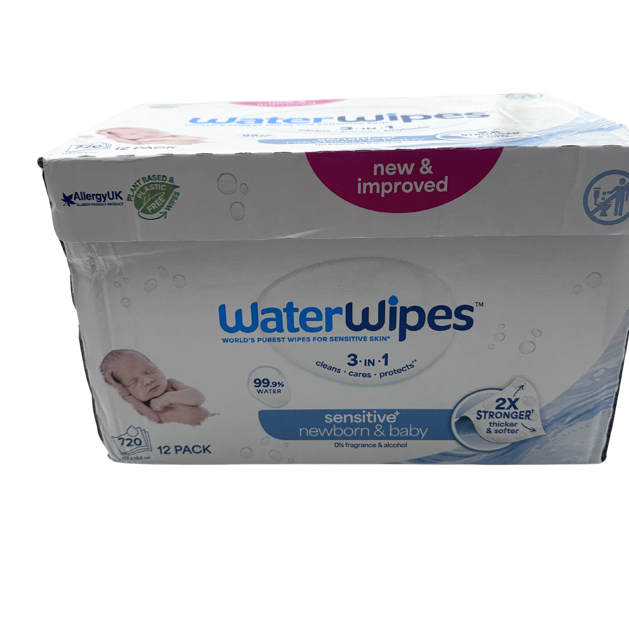 Lingettes bébé sensitive — Lot de 12 paquets