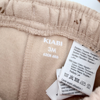Pantalon bébé beige imprimé petits animaux - 3 mois