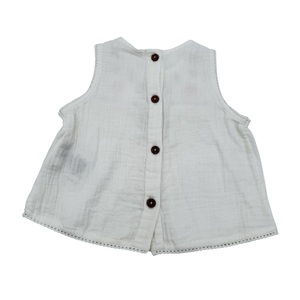 Blouse blanche — 12 mois