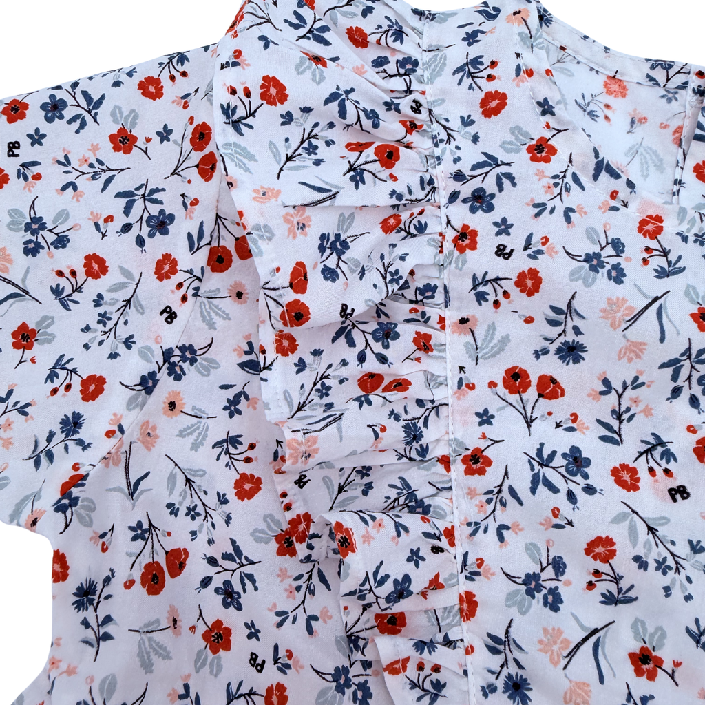 Robe fleurie à volants — 18 mois