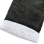 Pantalon bébé vert foncé en velours côtelé - 4-6 mois