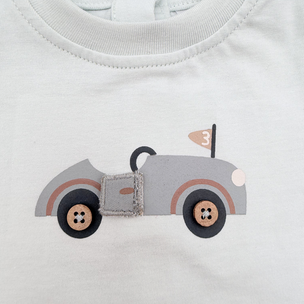 Ensemble t-shirt et short voiture - 1 mois