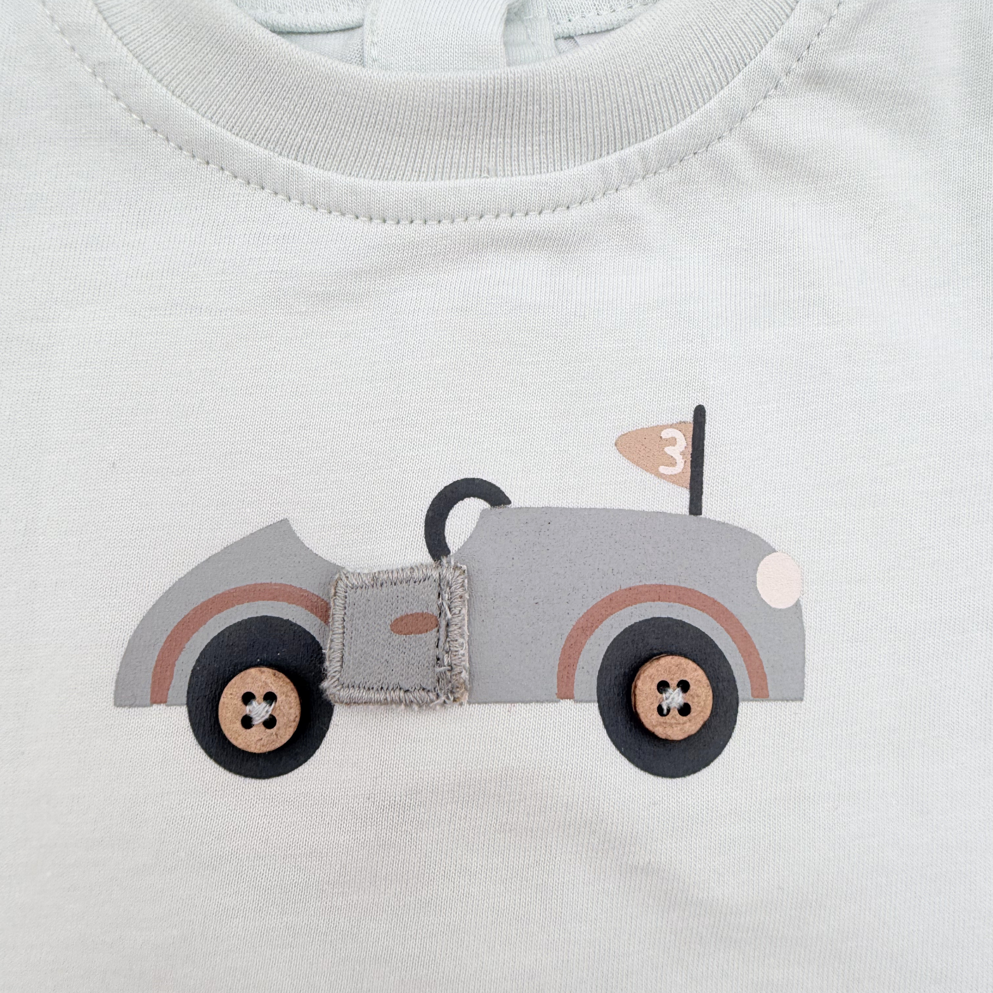 Ensemble t-shirt et short voiture - 1 mois
