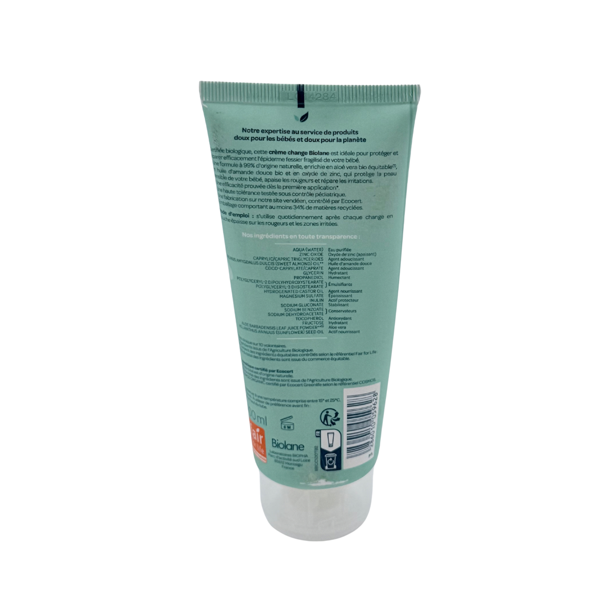 Crème change Bio — 100 ml