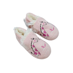 Chaussons rose motif girafes - 23