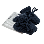 Chaussons montants bébé bleu marine doublés – 18/19