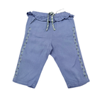 Pantalon enfant bleu léger brodé - 9 mois