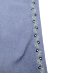 Pantalon enfant bleu léger brodé - 9 mois
